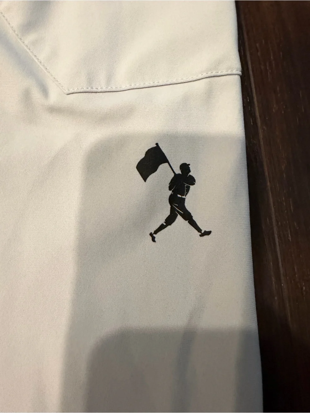 Baseballism Youth Large Performance Jogger Pants Gray Flag Man Baseball YL